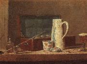 Pipes and Drinking Pitcher, Jean Baptiste Simeon Chardin
